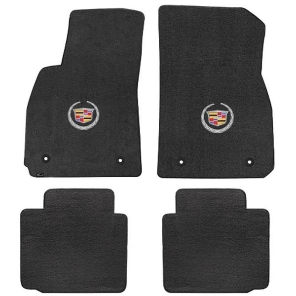 Lloyd Mats Lloyd Mats 620093 XTS 2013-2015 4 Piece Ebony Velourtex Cadillac Logo Mat 620093